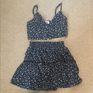 Princess Polly Blue Floral Two Piece Set